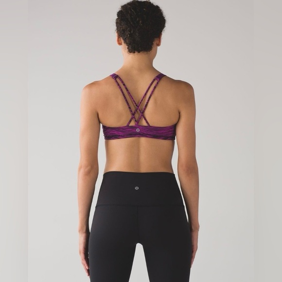 lululemon athletica Other - 2016 Lululemon Free To Be Bra Life Lines Polar Pink Black Size 10 | Rare Retired